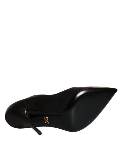 Zapatos de tacón Dolce & Gabbana de piel exótica multicolor
