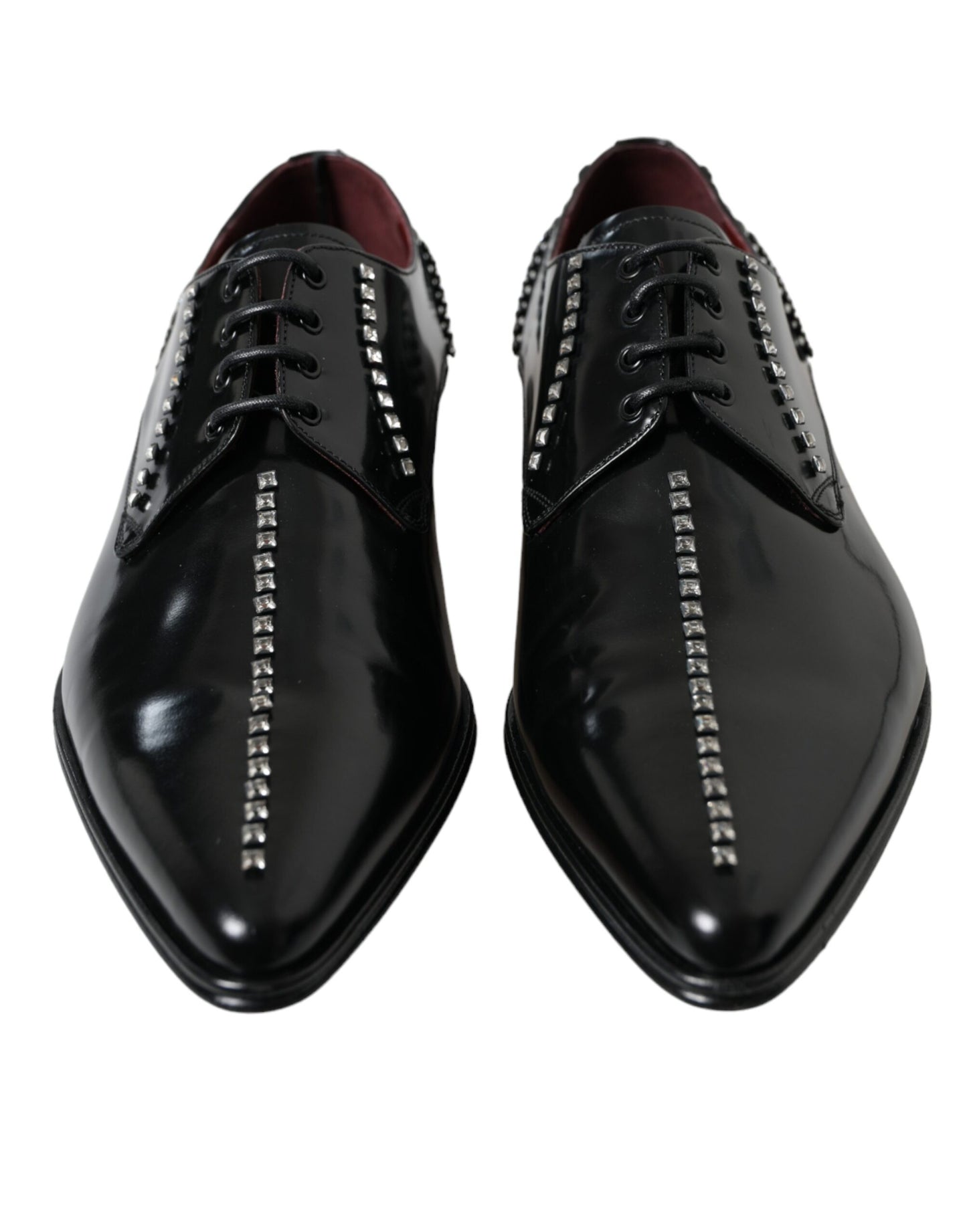 Zapatos de vestir Dolce & Gabbana de cuero negro con cristales
