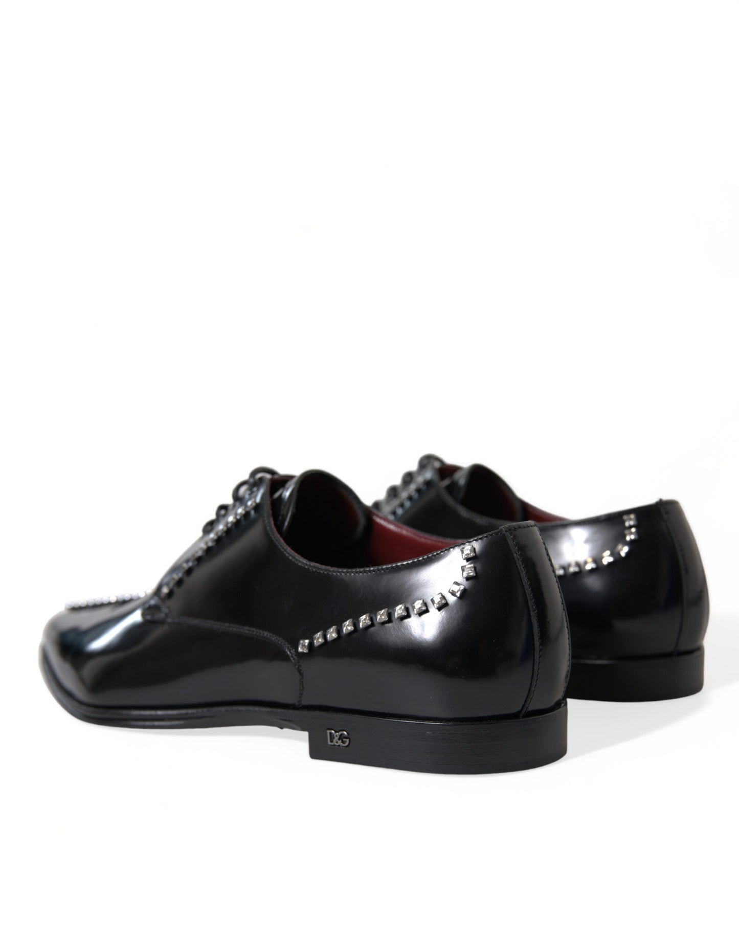 Zapatos de vestir Dolce & Gabbana de cuero negro con cristales