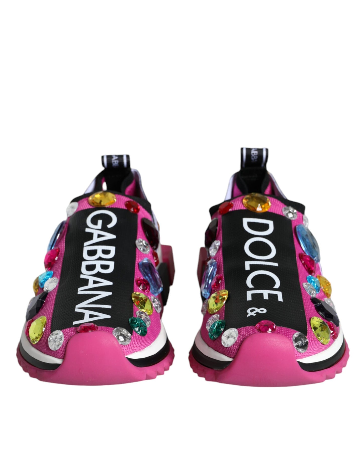 Zapatillas Bajas Dolce & Gabbana Sorrento Rosas con Cristales