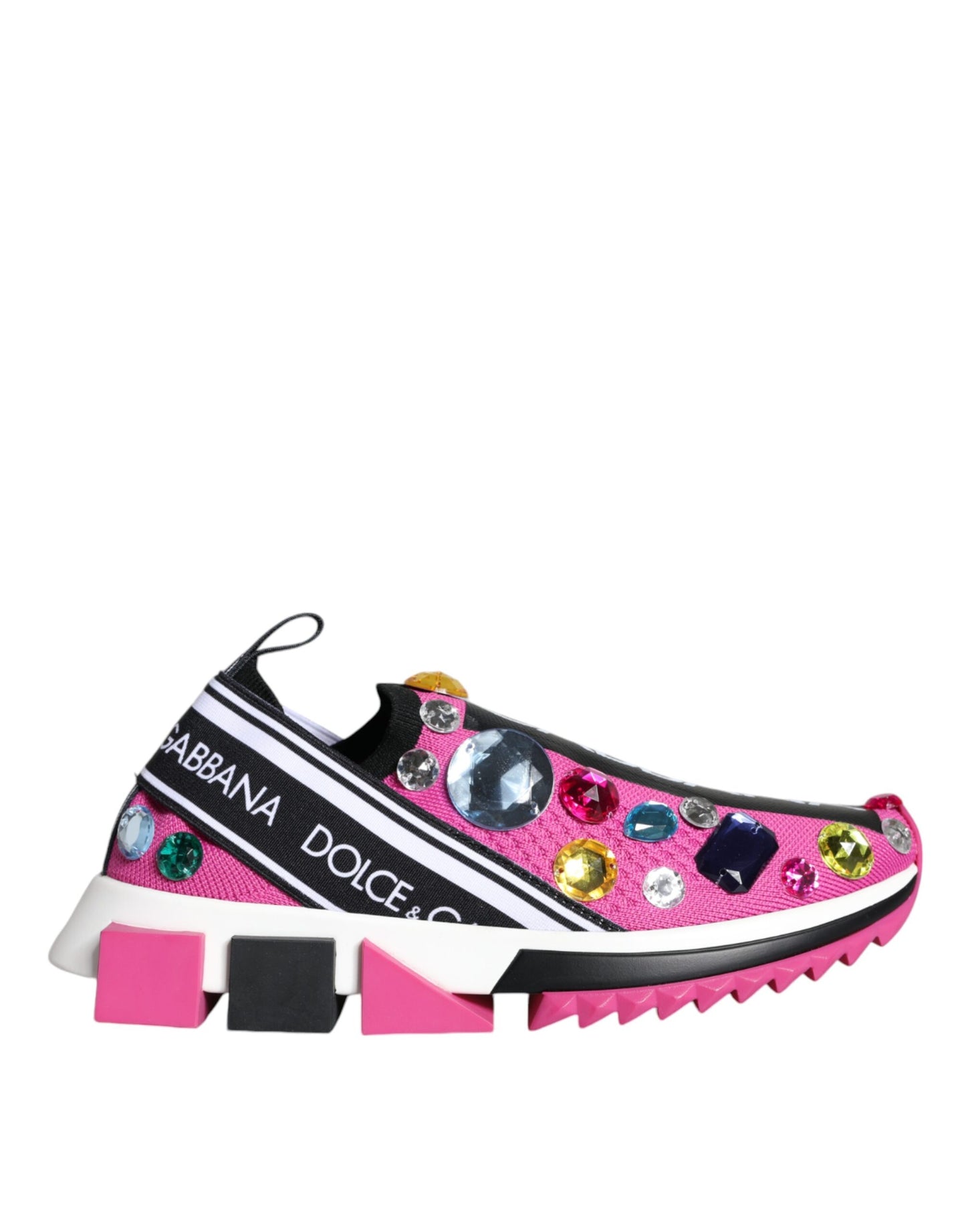 Zapatillas Bajas Dolce & Gabbana Sorrento Rosas con Cristales