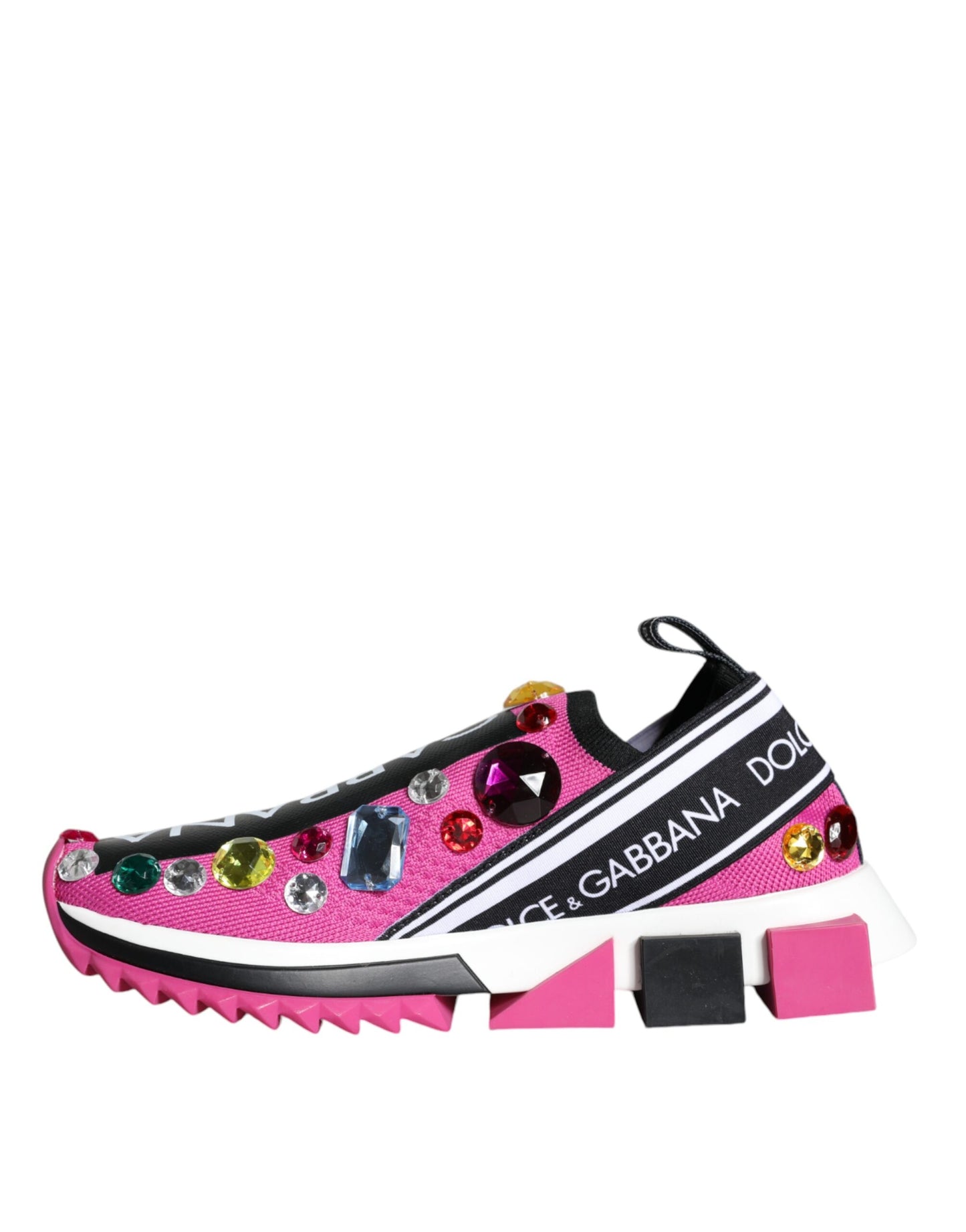 Zapatillas Bajas Dolce & Gabbana Sorrento Rosas con Cristales