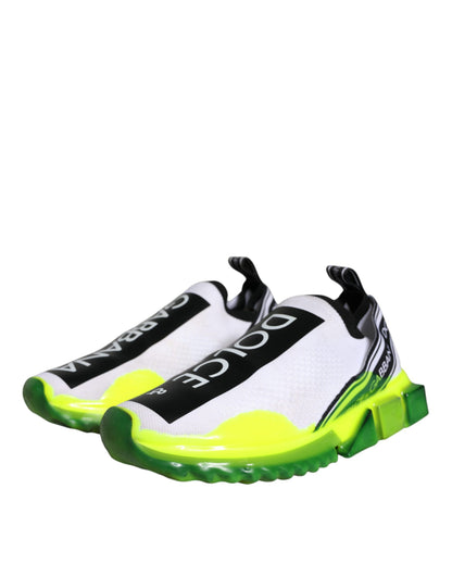 Dolce & Gabbana Zapatillas sin cordones Sorrento de color blanco y amarillo