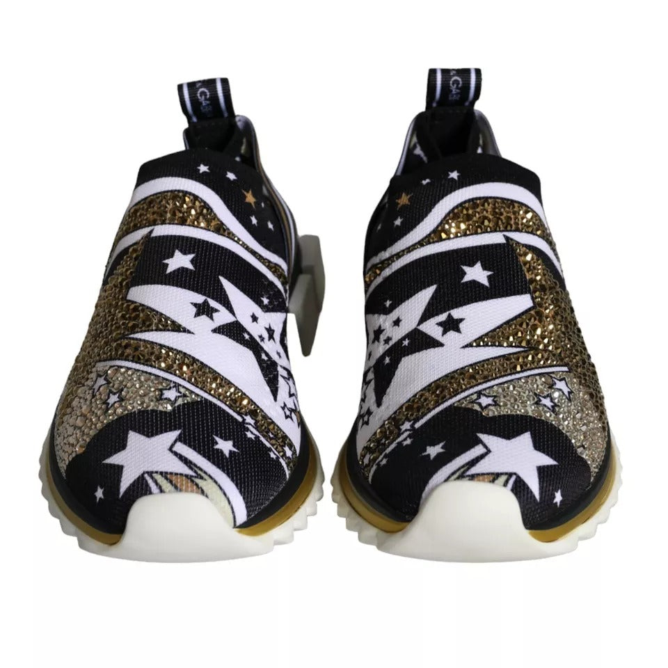 Dolce & Gabbana Sorrento Comet and Stars Multicolor Print Sneakers