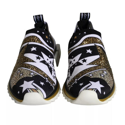 Dolce & Gabbana Sorrento Comet and Stars Multicolor Print Sneakers