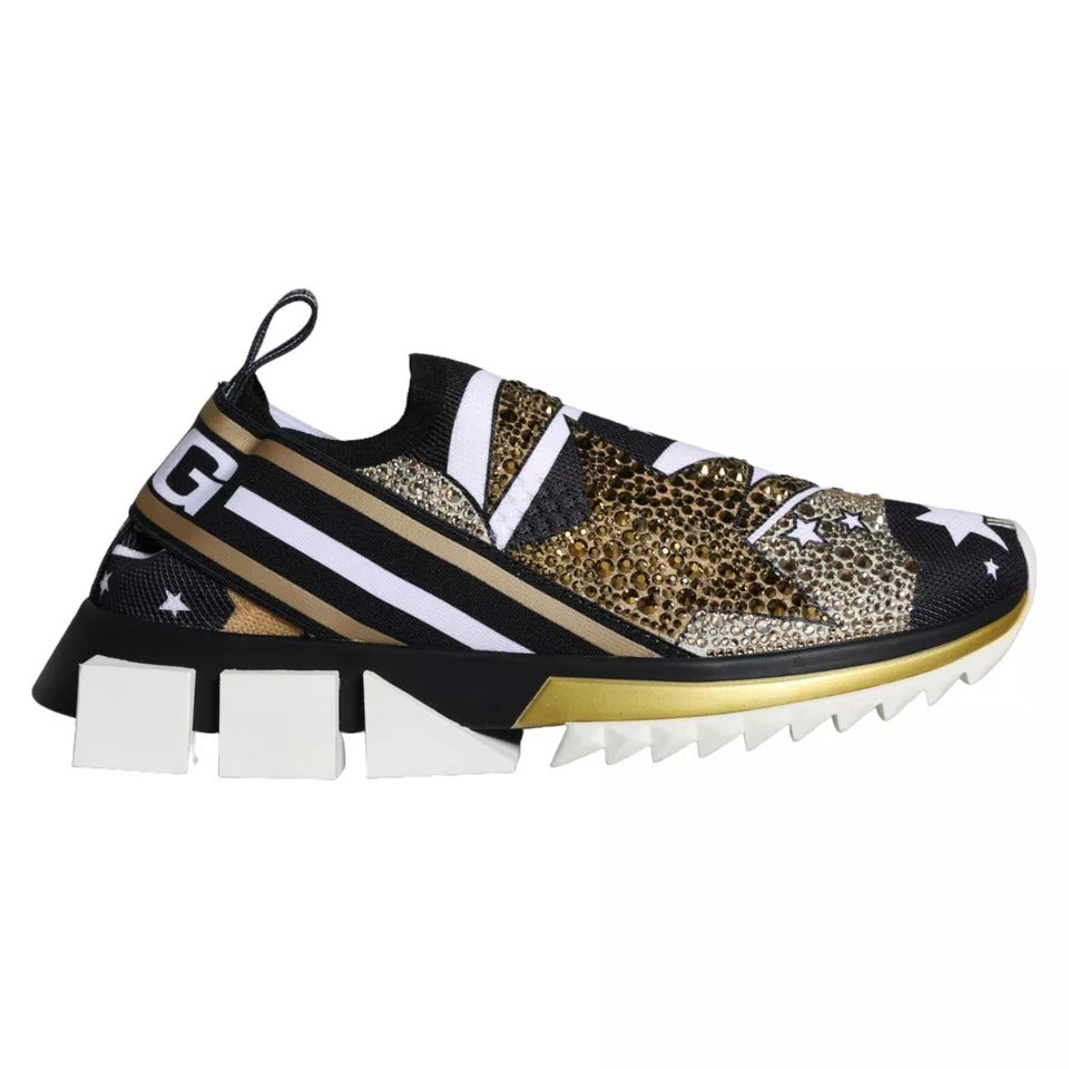 Dolce & Gabbana Sorrento Comet and Stars Multicolor Print Sneakers