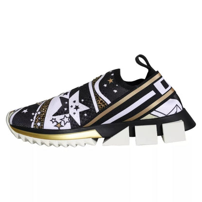 Dolce & Gabbana Sorrento Comet and Stars Multicolor Print Sneakers