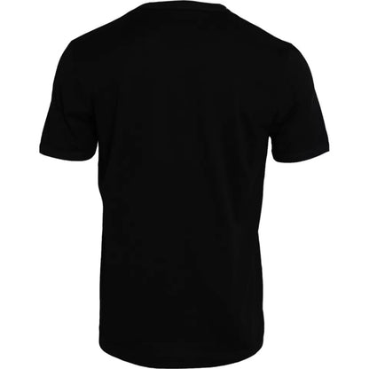 Camiseta de hombre Dolce & Gabbana negra de algodón, cuello redondo, manga corta