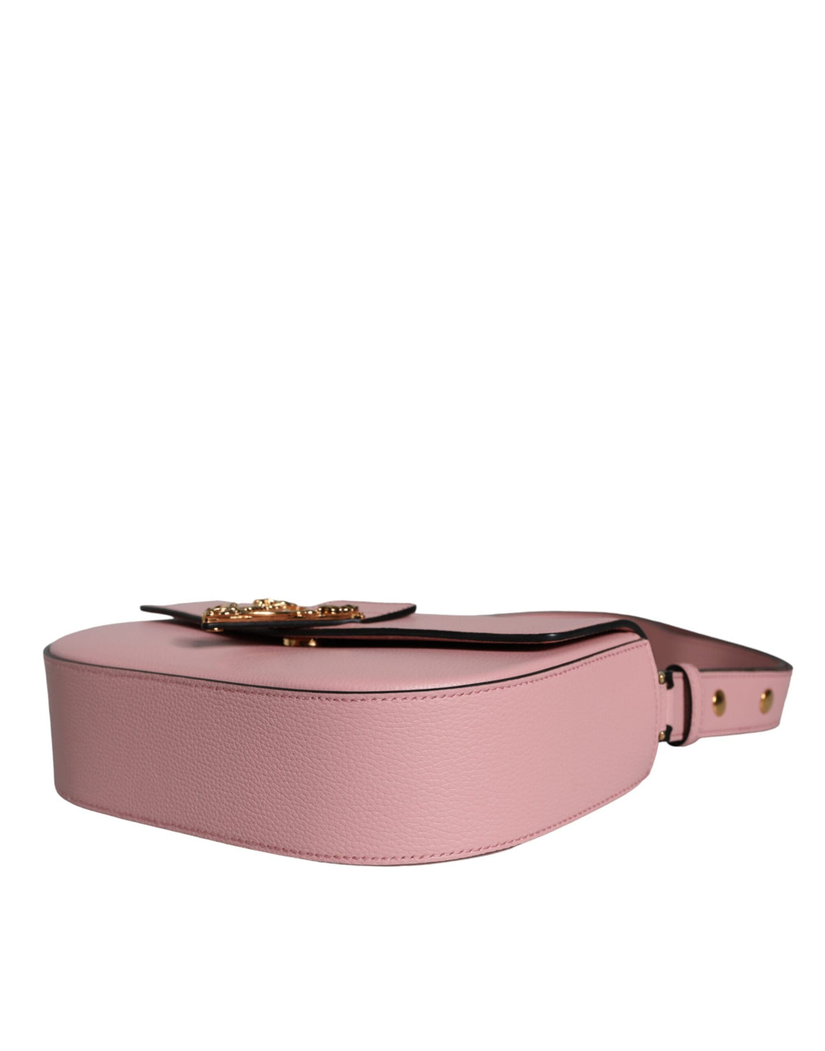 Bolso De Bandolera Versace En Piel VacunoGranulada Con Logo Rosa