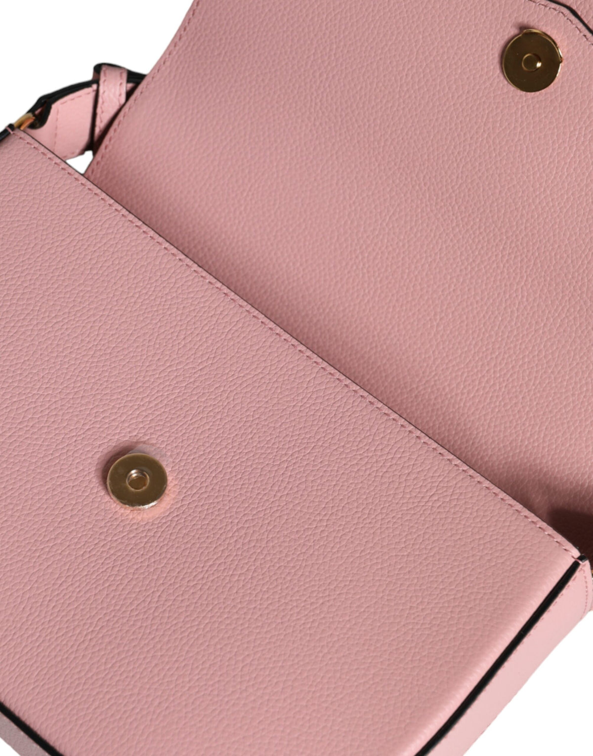 Bolso De Bandolera Versace En Piel VacunoGranulada Con Logo Rosa
