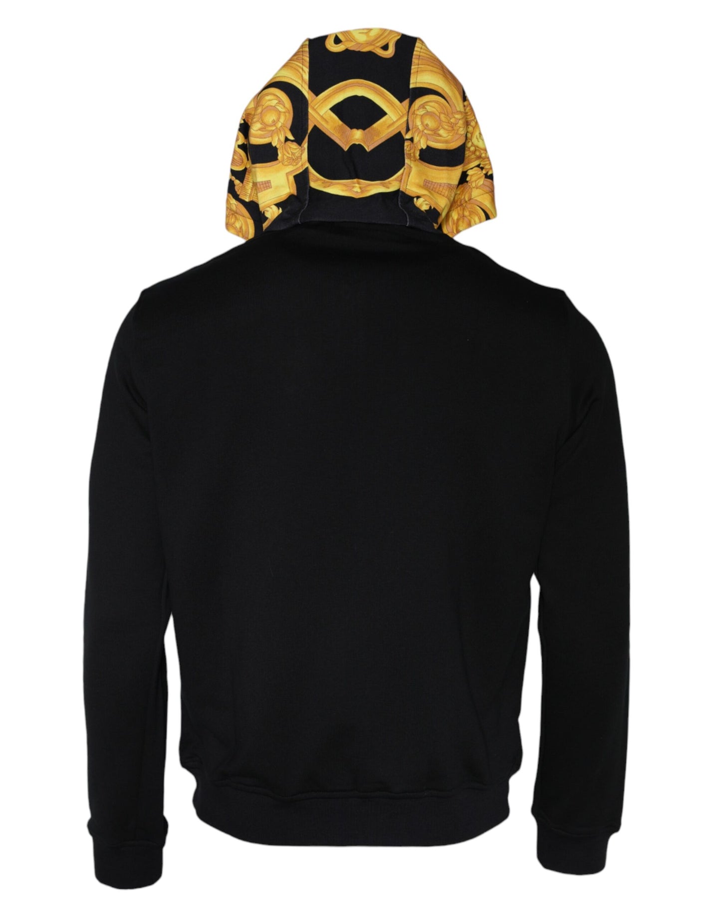 Versace Black Medusa Print Cotton Full Zip Sweatshirt