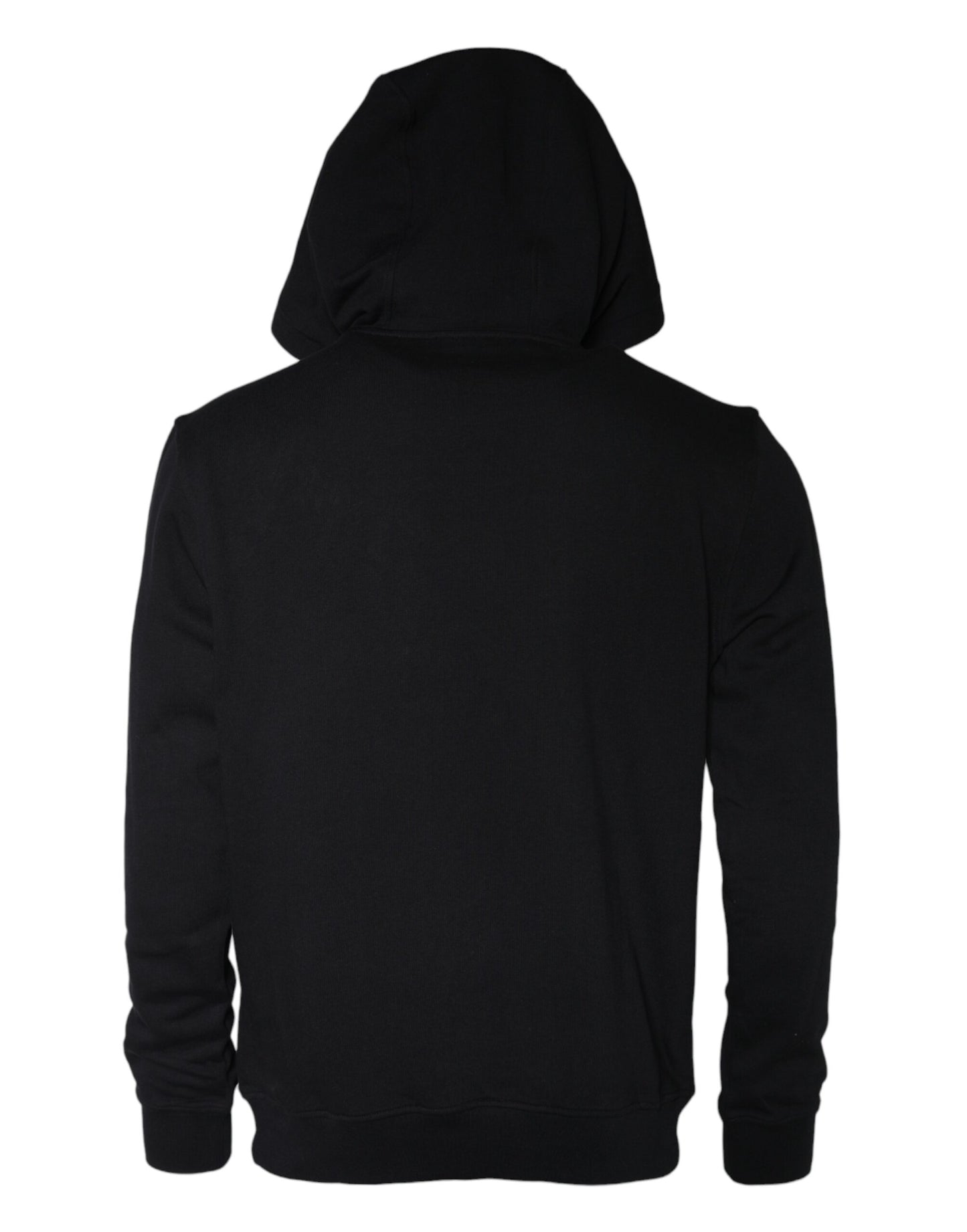 Sudadera con capucha y estampado de Medusa negra de algodón Versace