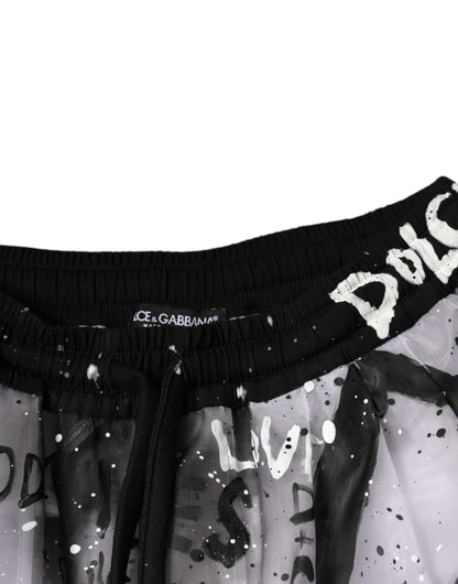 Pantalones cargo cortos Dolce & Gabbana blancos transparentes con logo