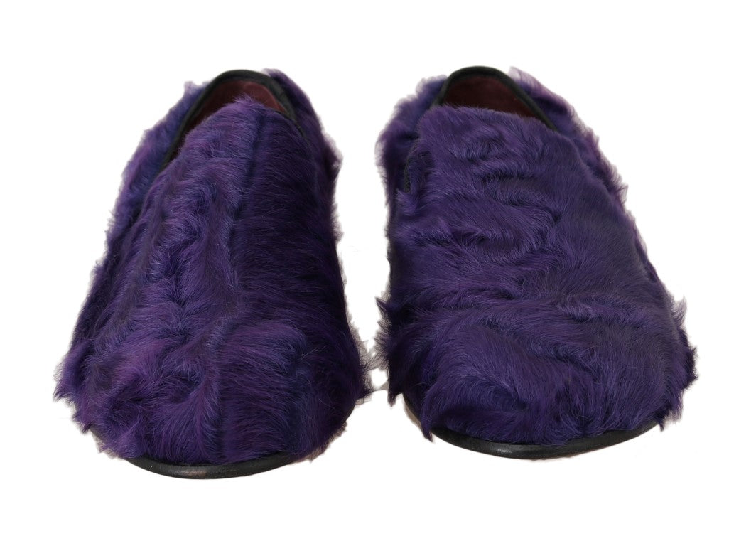 Mocasines de Piel de Oveja Morados Dolce & Gabbana