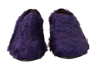 Mocasines de Piel de Oveja Morados Dolce & Gabbana