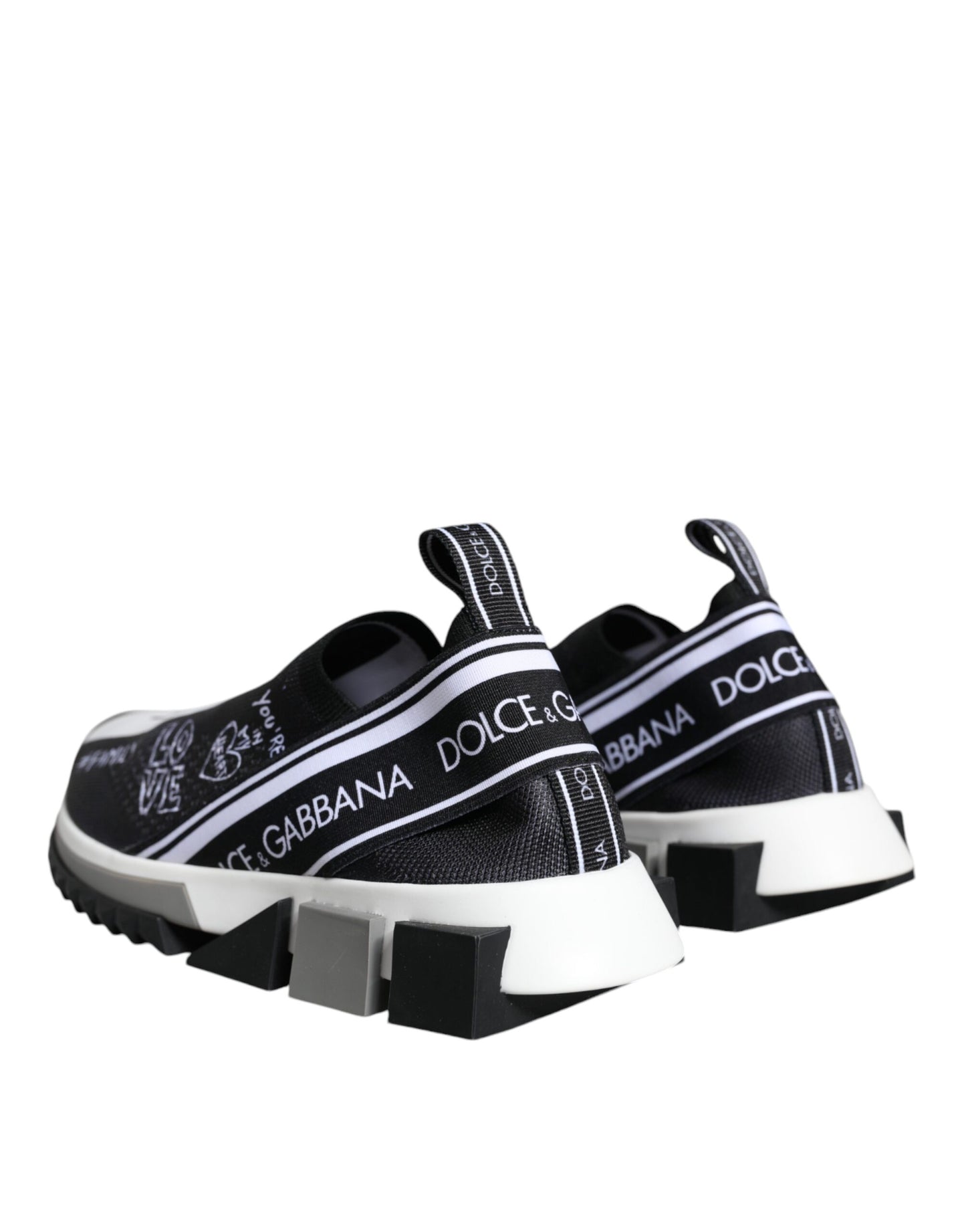 Zapatillas bajas Sorrento de Dolce & Gabbana en blanco y negro