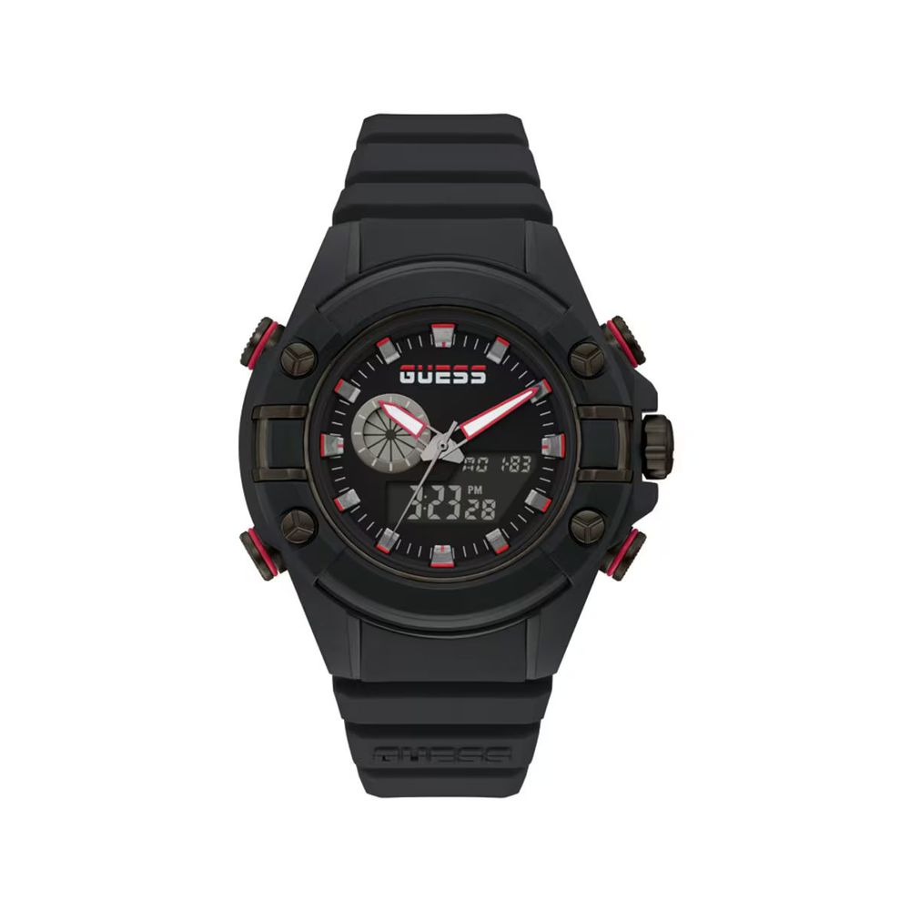 Reloj deportivo Guess de resina negra