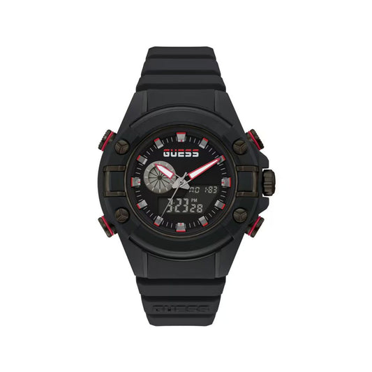 Reloj deportivo Guess de resina negra