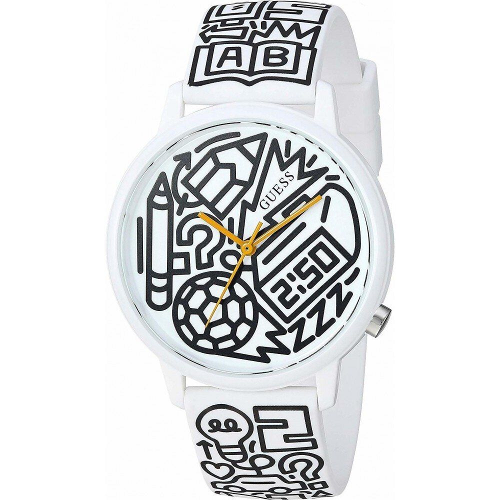 Guess Reloj de vestir de resina multicolor