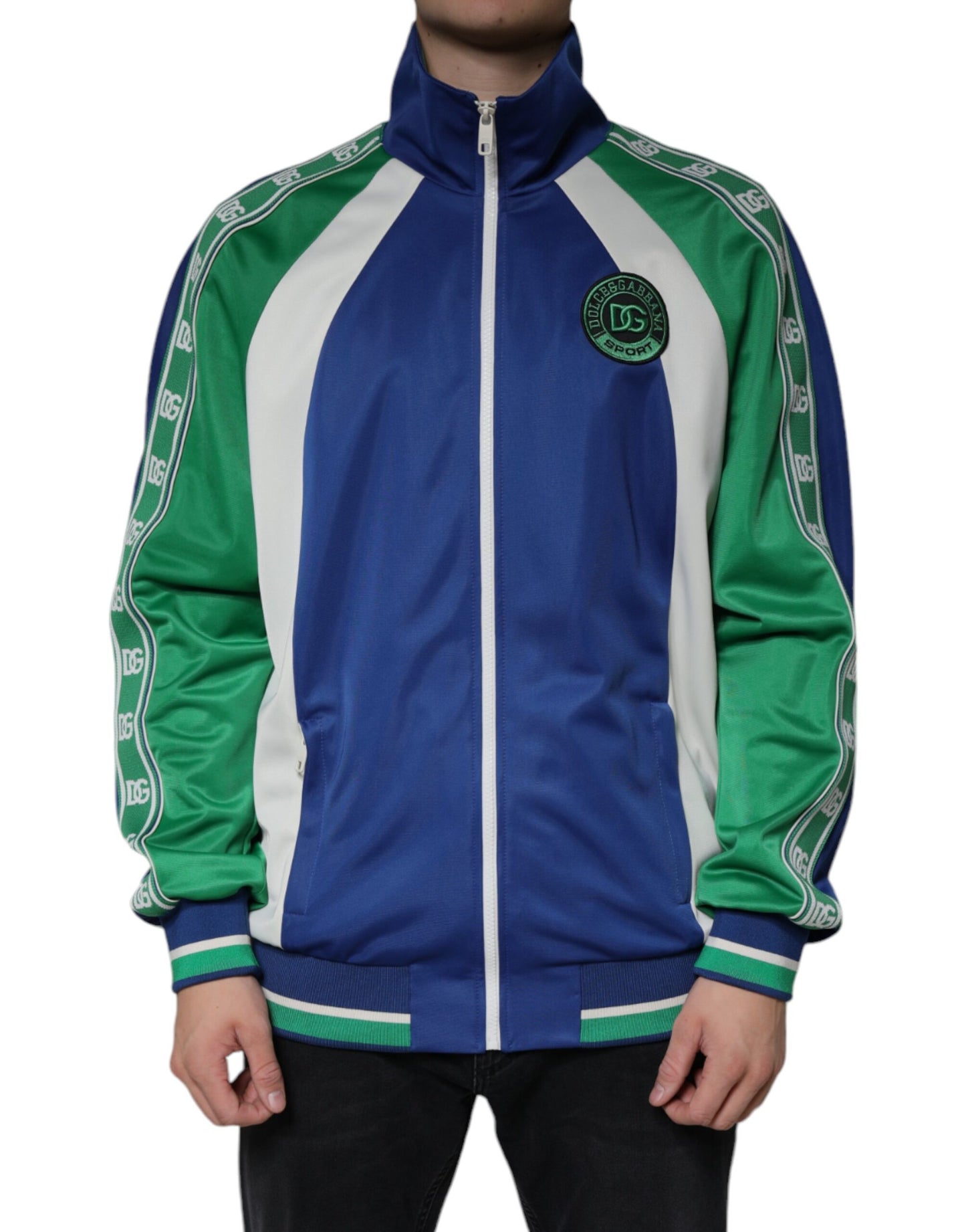Chaqueta bómber Dolce & Gabbana de poliéster multicolor con cremallera completa