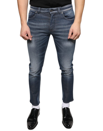 Vaqueros pitillo de algodón lavado azul oscuro de Dolce & Gabbana