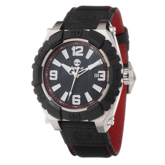 Reloj deportivo Timberland de cuero negro