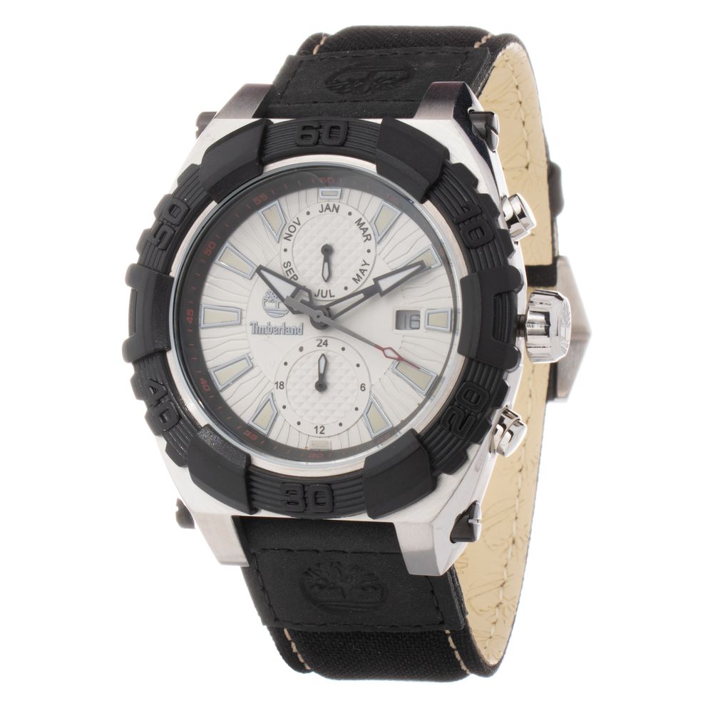 Reloj deportivo Timberland de cuero negro