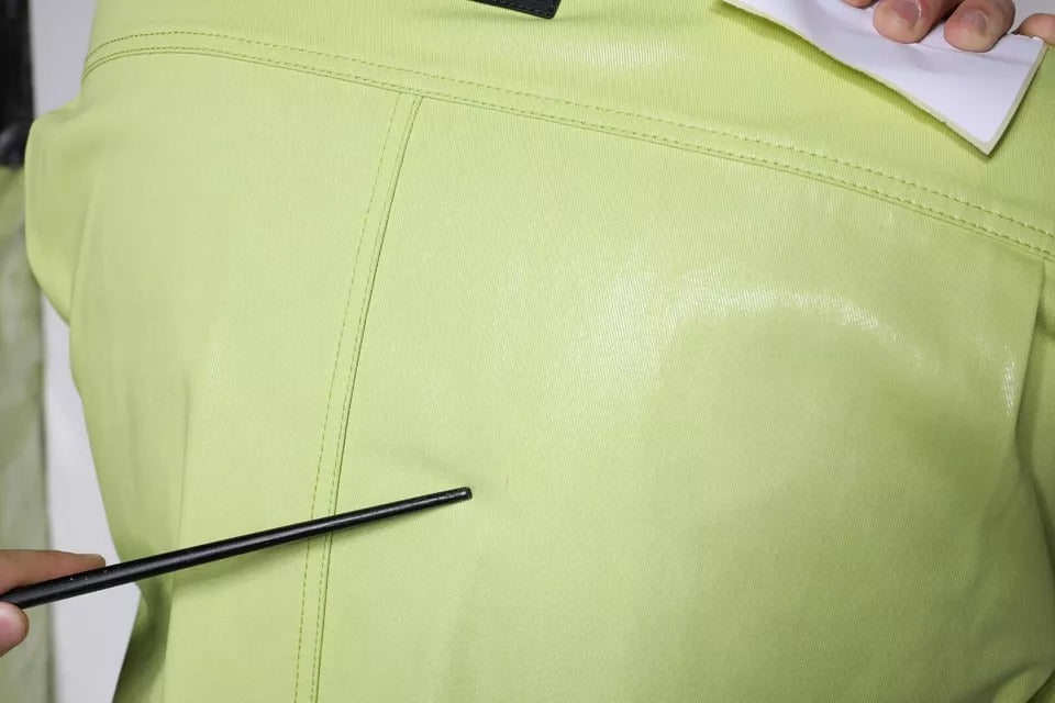 Camisa Dolce & Gabbana de hombre con cuello y botones, de algodón verde