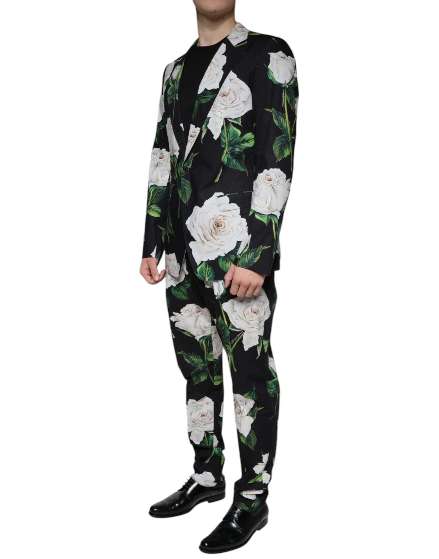 Traje formal de 2 piezas para hombre Dolce & Gabbana de algodón Black Rose