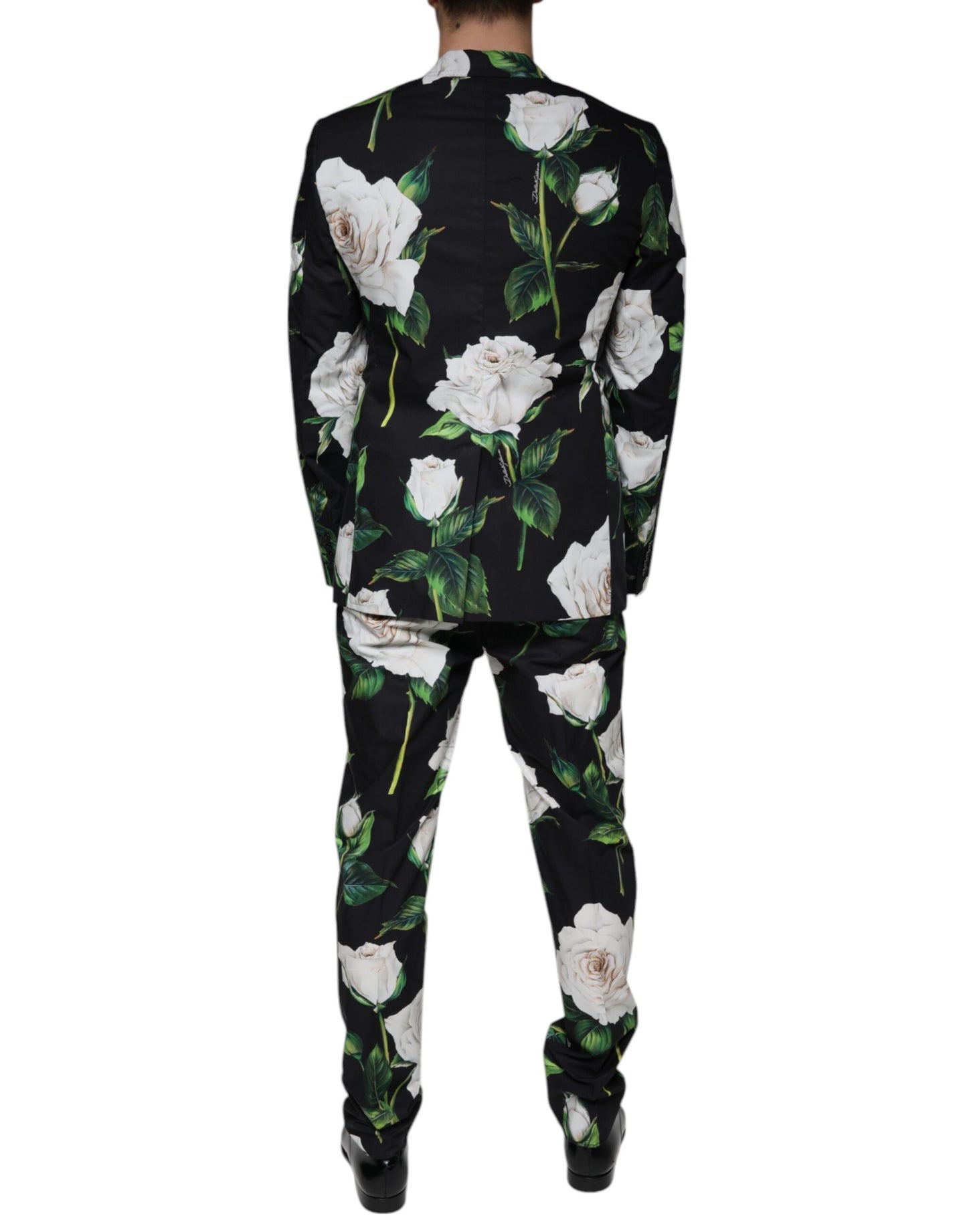 Traje formal de 2 piezas para hombre Dolce & Gabbana de algodón Black Rose