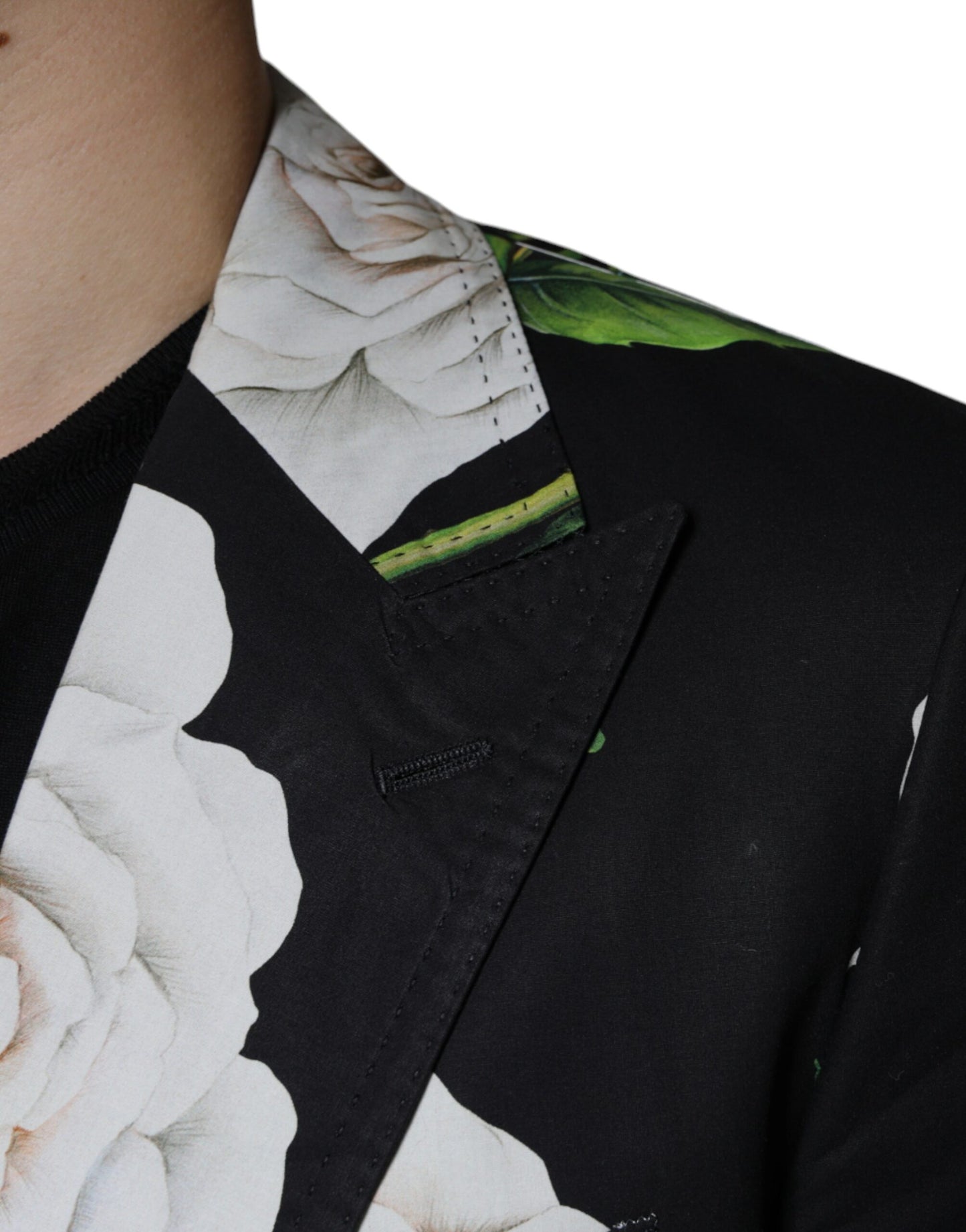 Traje formal de 2 piezas para hombre Dolce & Gabbana de algodón Black Rose