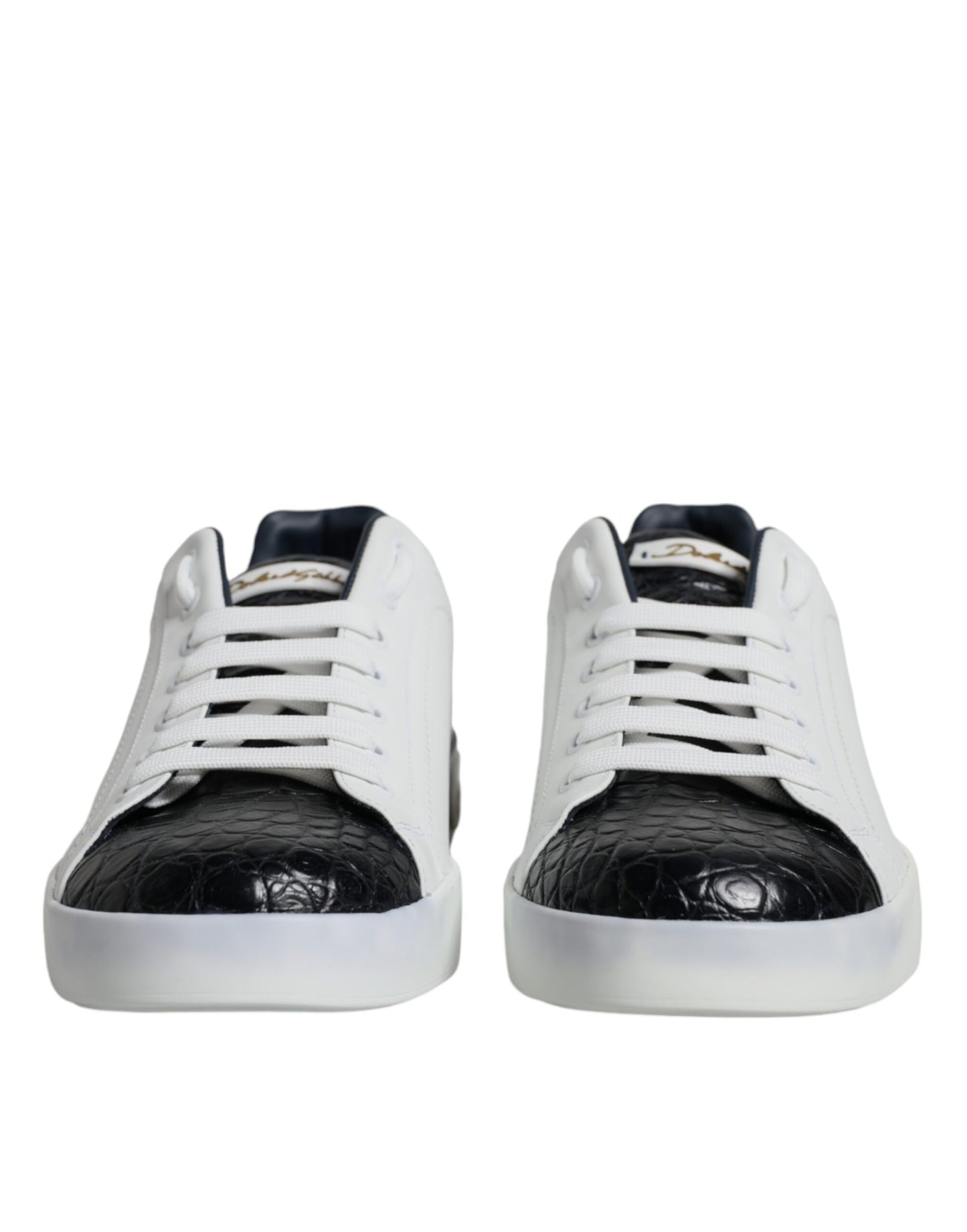 Zapatillas Dolce & Gabbana Portofino de Piel Blanca con Logo