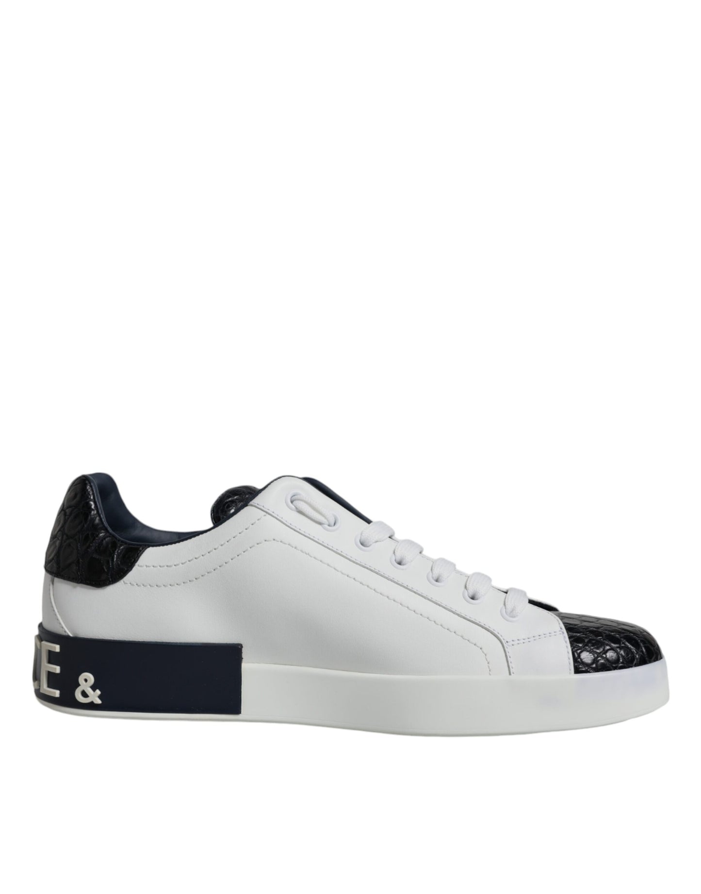 Zapatillas Dolce & Gabbana Portofino de Piel Blanca con Logo