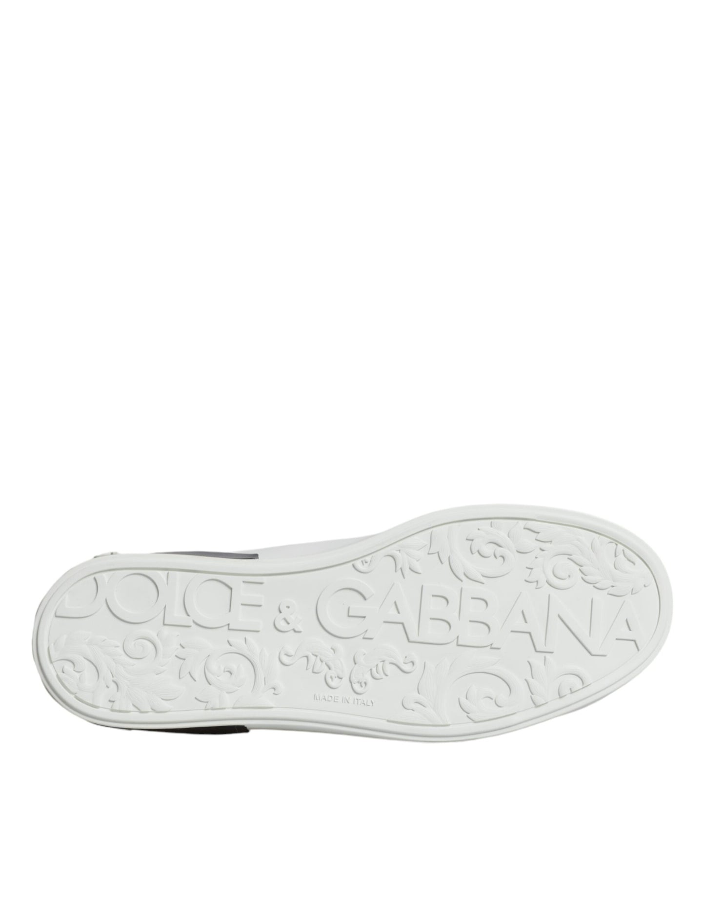 Zapatillas Dolce & Gabbana Portofino de Piel Blanca con Logo