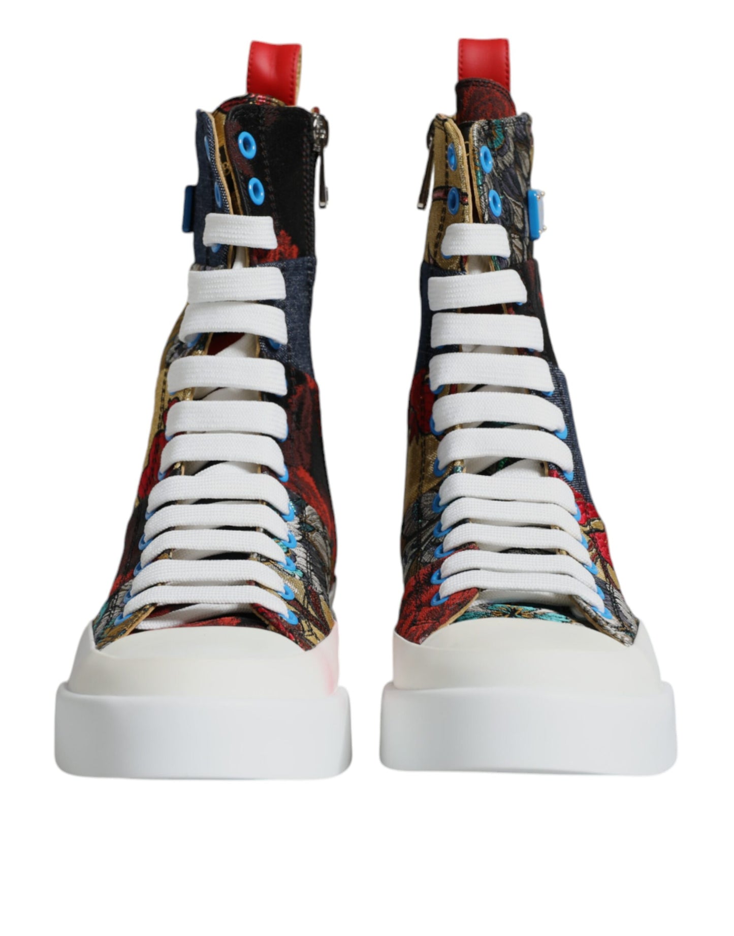 Zapatillas de deporte altas multicolor con parches Dolce & Gabbana