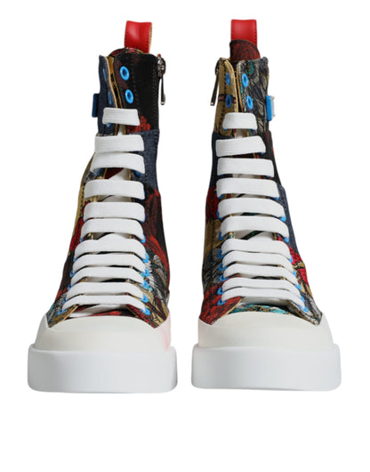 Zapatillas de deporte altas multicolor con parches Dolce & Gabbana