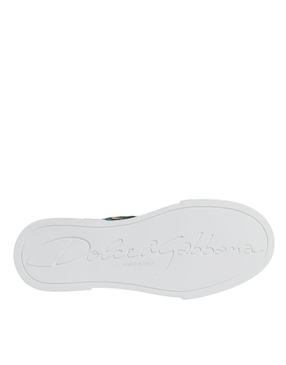 Zapatillas de deporte altas multicolor con parches Dolce & Gabbana