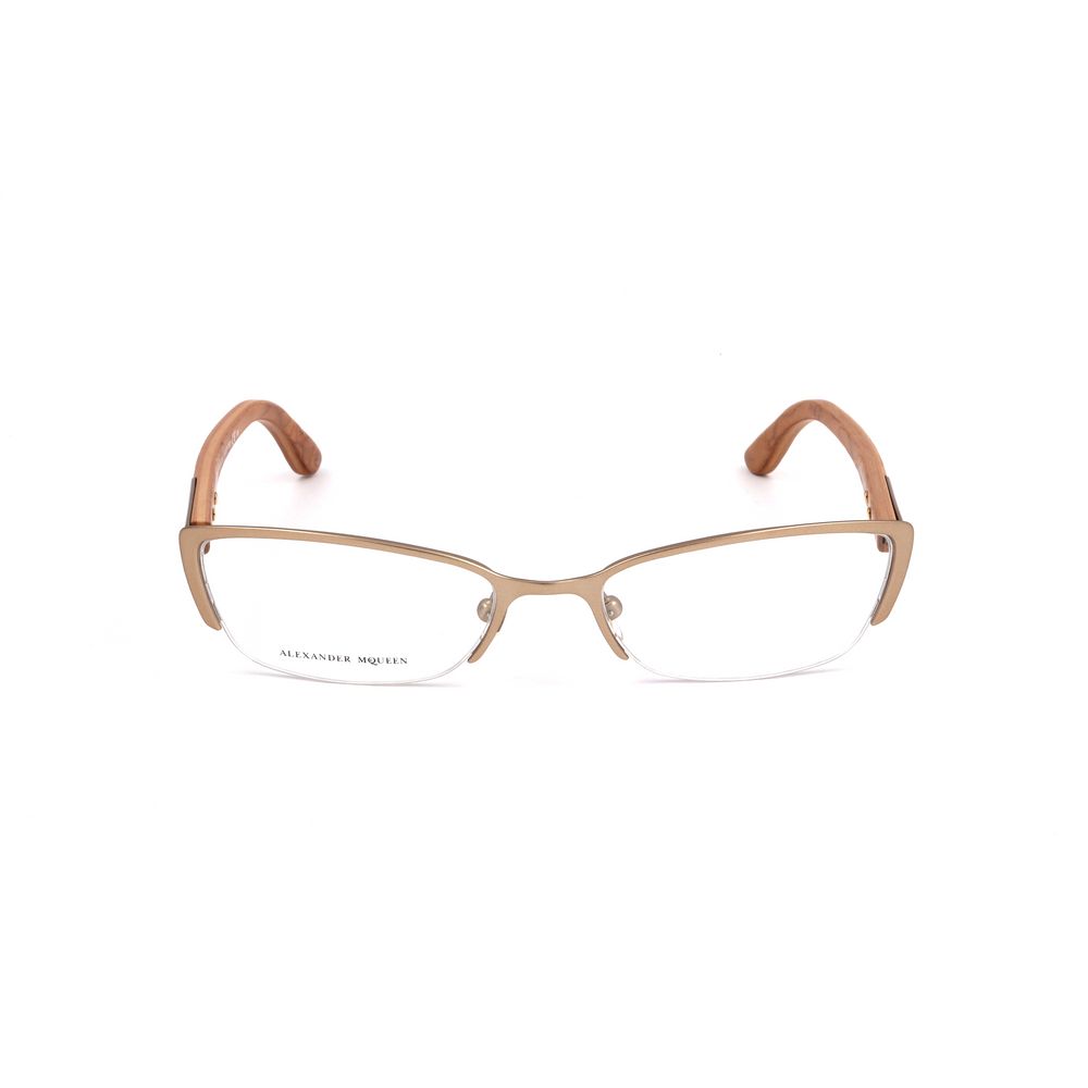 Gafas (montura) de metal marrón Alexander McQueen