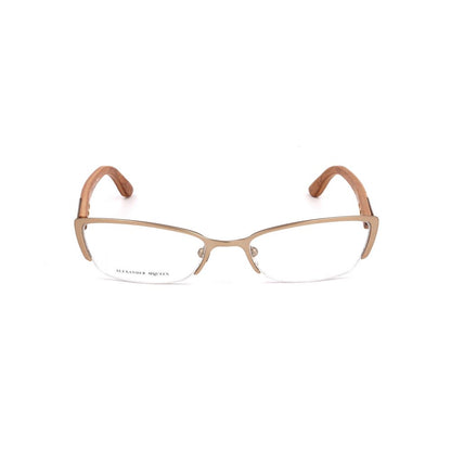 Gafas (montura) de metal marrón Alexander McQueen