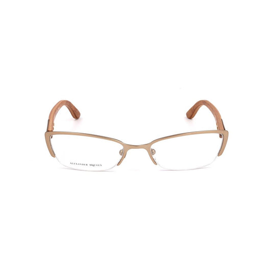 Gafas (montura) de metal marrón Alexander McQueen
