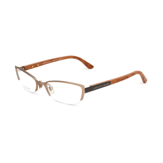 Gafas (montura) de metal marrón Alexander McQueen
