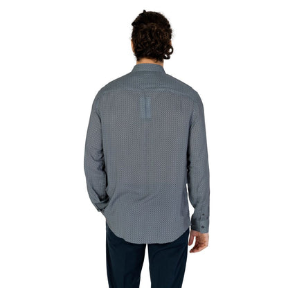 Camisa de viscosa estampada gris Armani Exchange