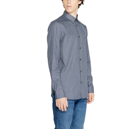 Camisa de vestir Armani Exchange de algodón azul