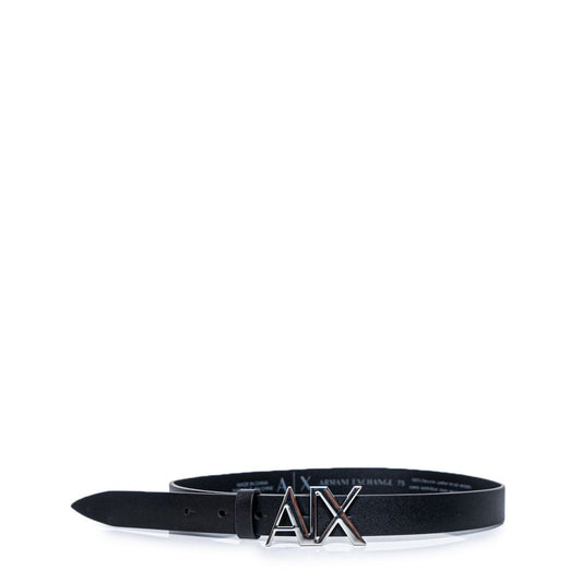 Cinturón de cuero negro Armani Exchange