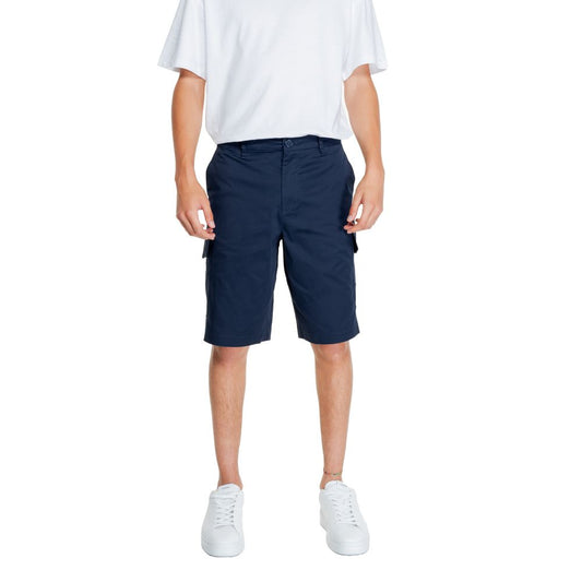 Armani Exchange Bermuda de algodón azul