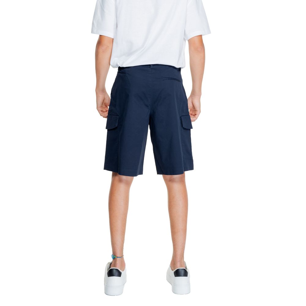 Armani Exchange Bermuda de algodón azul