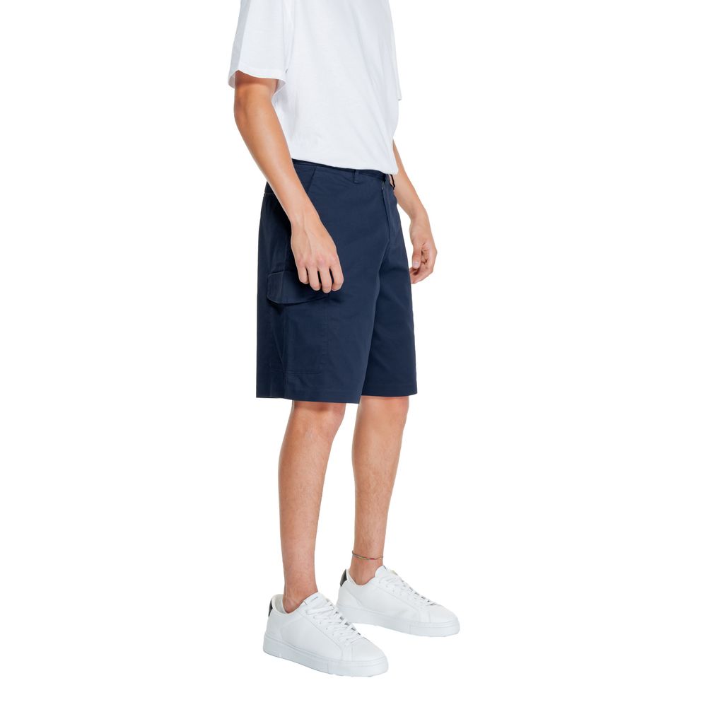 Armani Exchange Bermuda de algodón azul