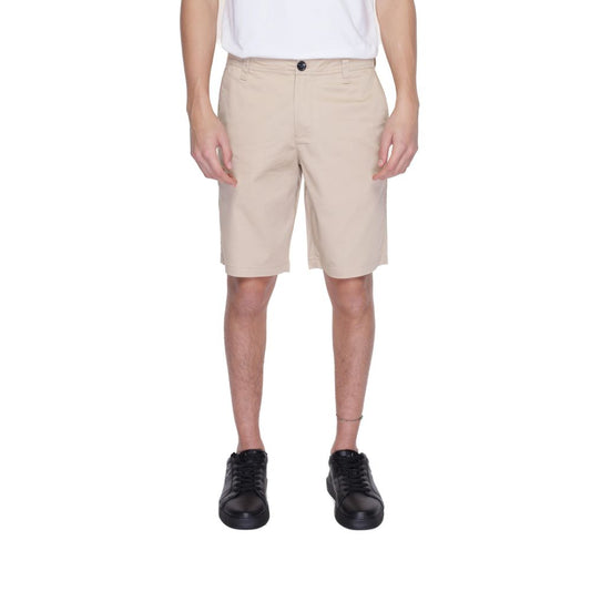 Pantalones cortos de algodón bermuda color beige Armani Exchange