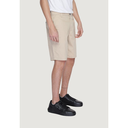 Pantalones cortos de algodón bermuda color beige Armani Exchange