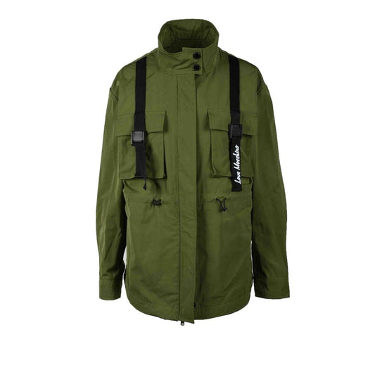 Love Moschino Parka verde de poliéster